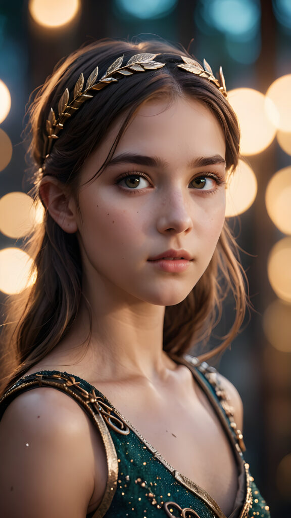 visualize a young girl looks like Artemis, detailed photo ((stunning)) ((gorgeous))