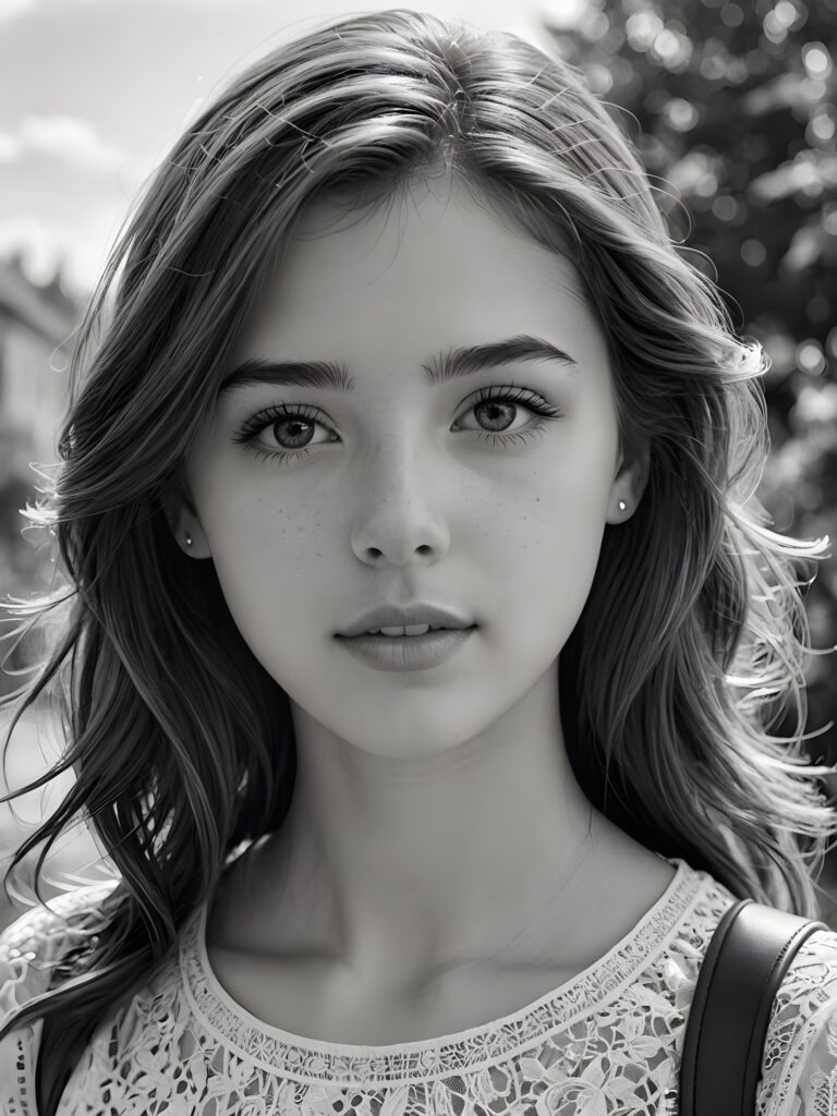 a pencil drawing of a girl, 18 years old ((cute)) ((stunning)) ((gorgeous)) ((detailed))