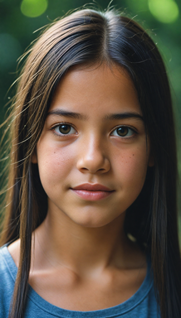 a young Amazon girl, soft straight hair, (detailed and realistic)