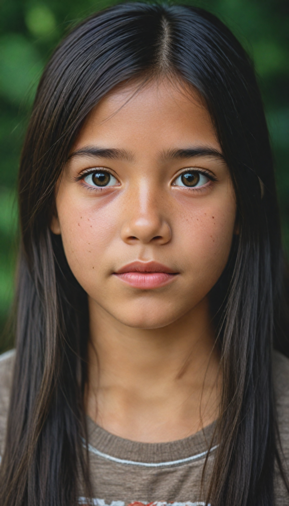 a young Amazon girl, soft straight hair, (detailed and realistic)