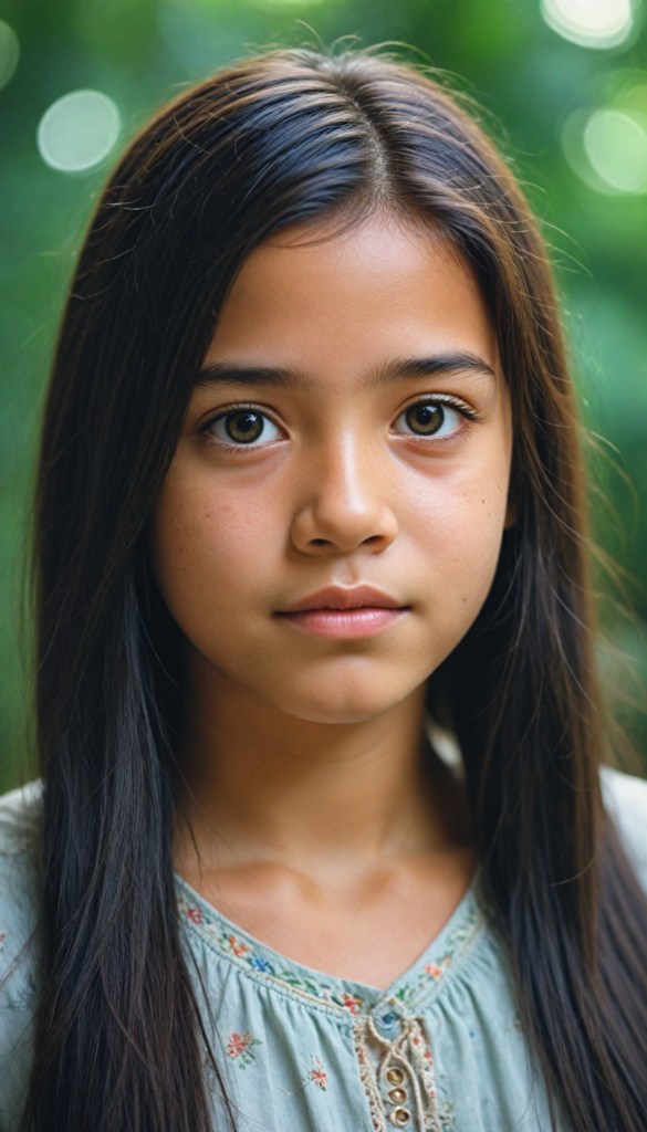 a young Amazon girl, soft straight hair, (detailed and realistic)